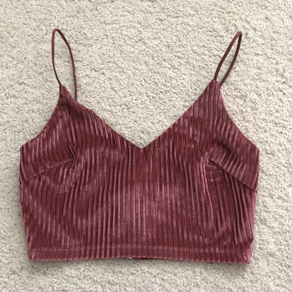 Mauve crop top size S